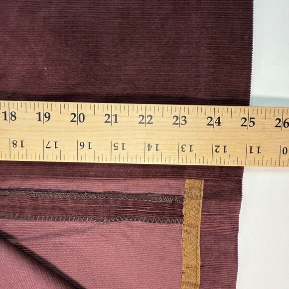 Vintage 80s Wrangler Burgundy Corduroy A-Line Skirt Women’s 11 Western 26” Waist - Picture 9 of 10